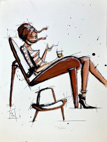 Shell Hans J. Wegner van Lydia Delectorskaya, Schilderij te koop op Singulart