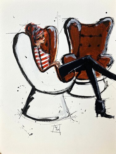 Airborne M. Candestin van Lydia Delectorskaya, Schilderij te koop op Singulart