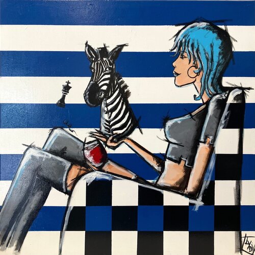 Echec au roi van Lydia Delectorskaya, Schilderij te koop op Singulart