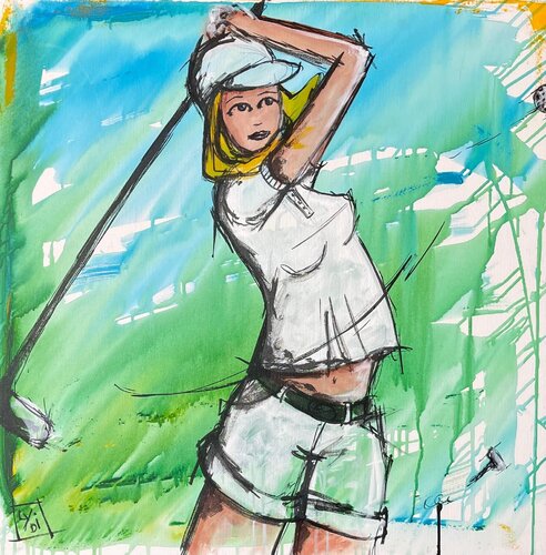 Le swing blonde  van Lydia Delectorskaya, Schilderij te koop op Singulart