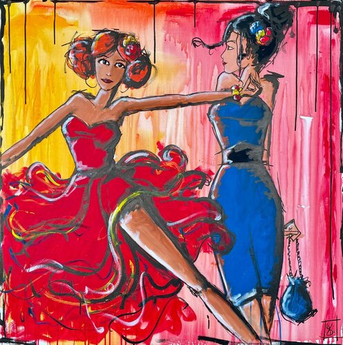 Allez ce soir on danse van Lydia Delectorskaya, Schilderij te koop op Singulart