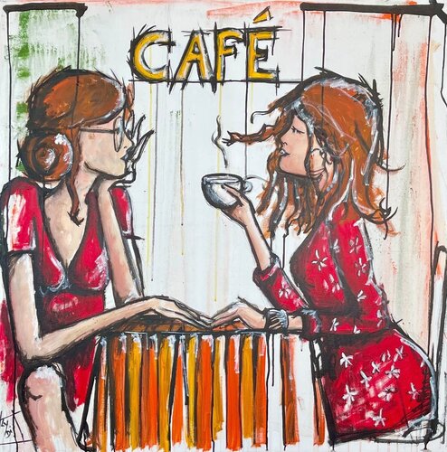 Le café van Lydia Delectorskaya, Schilderij te koop op Singulart