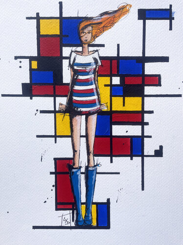 Pop vs lydi N°6/20 van Lydia Delectorskaya, Schilderij te koop op Singulart