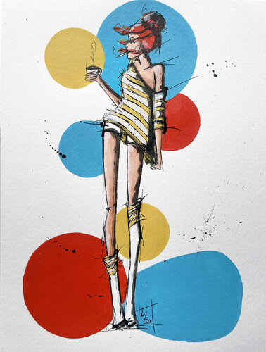 Pop vs Lydi N°16/20 van Lydia Delectorskaya, Schilderij te koop op Singulart