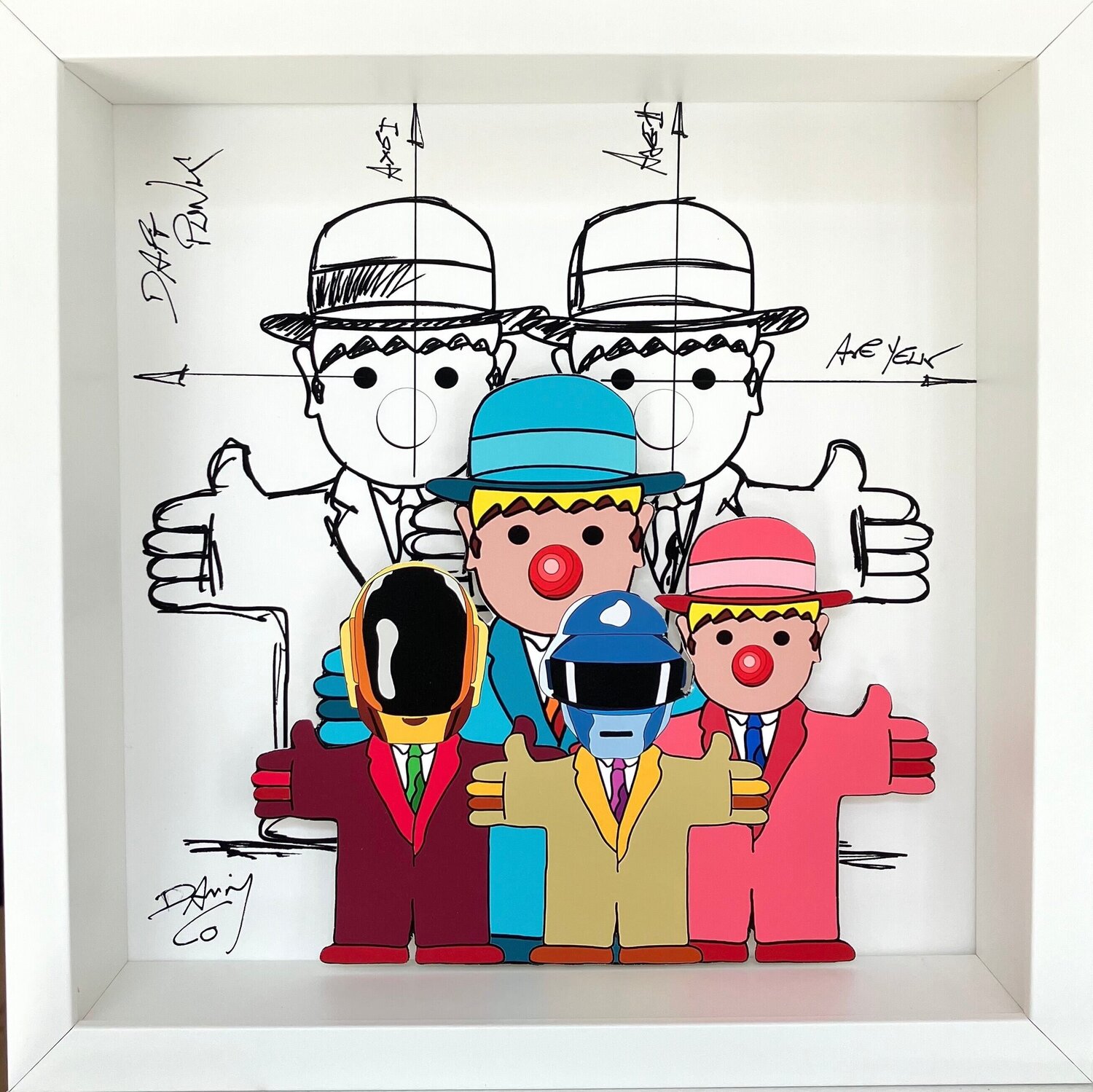 Daft Punk David Cumps Origineel schilderij te koop