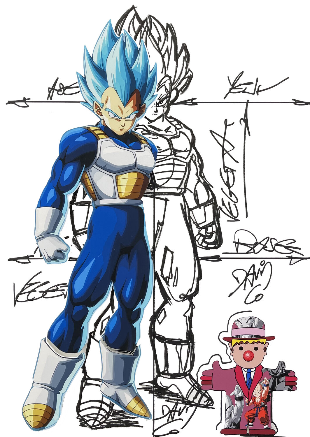 Vegeta David Cumps Original painting for sale
