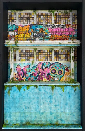 Swimming pool von Meleo, Malerei kaufen auf Singulart