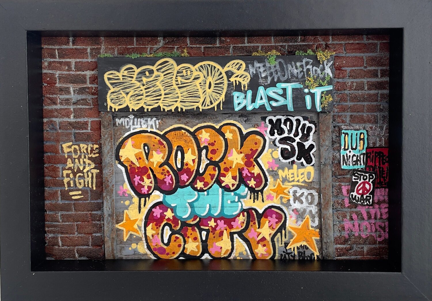 Rock the city Meleo Dipinto originale in vendita