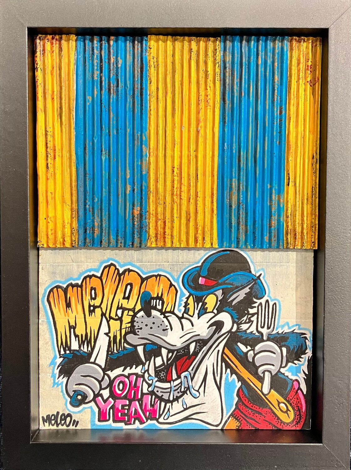 Ruissian wolf Meleo Dipinto originale in vendita