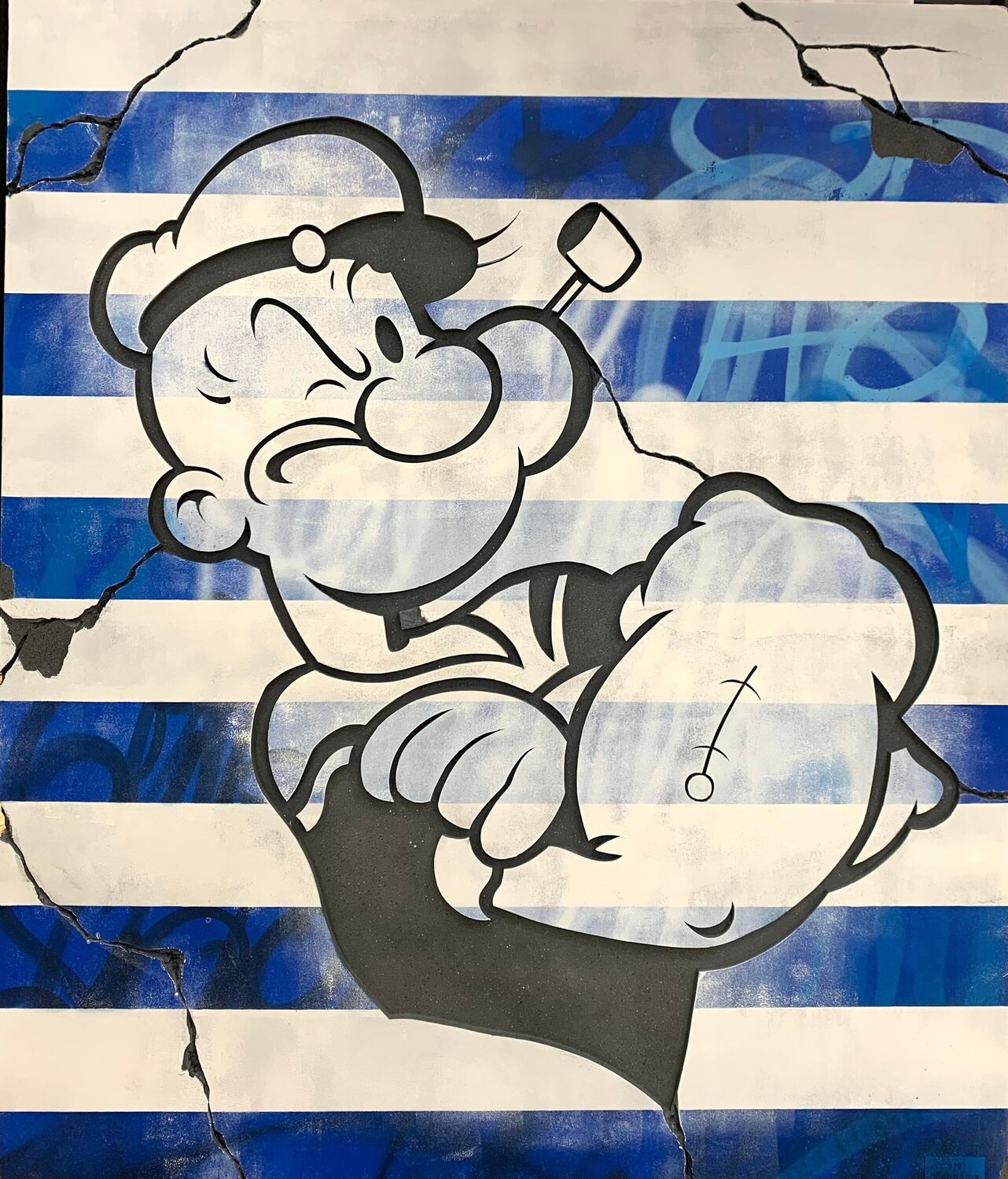 Popeye Jeremy Ferreira Dipinto originale in vendita