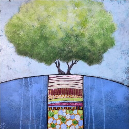 Un après-midi au jardin von Géraldine Bandiziol, Malerei kaufen auf Singulart