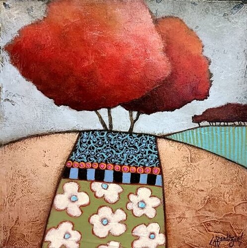 Comme un océan de couleurs von Géraldine Bandiziol, Malerei kaufen auf Singulart