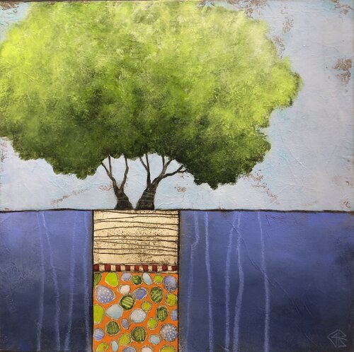 Brumes d'été by Géraldine Bandiziol, Painting for Sale on Singulart