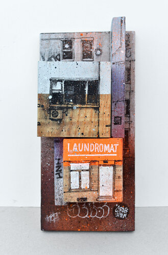 Laundromat von Matthieu Laine, Malerei kaufen auf Singulart