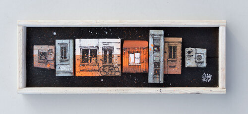 Frise urbaine von Matthieu Laine, Malerei kaufen auf Singulart