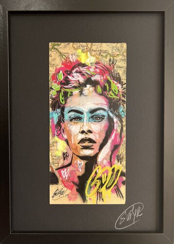 La fille à la couronne de fleurs  by SUFYR, 회화 for Sale on Singulart