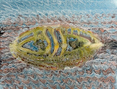 waves of reflection van Eran shmueli, Schilderij te koop op Singulart