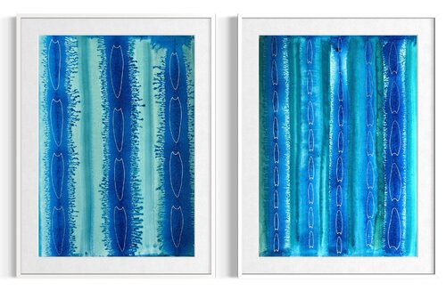 blue current van Eran shmueli, Schilderij te koop op Singulart