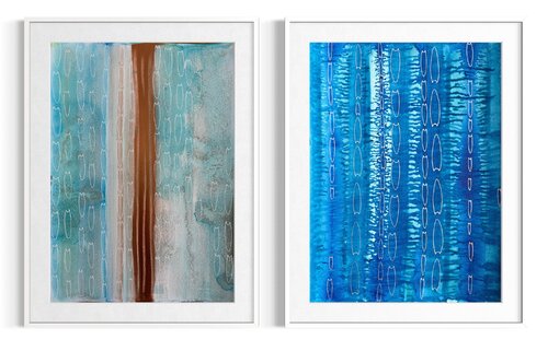 blue current van Eran shmueli, Schilderij te koop op Singulart