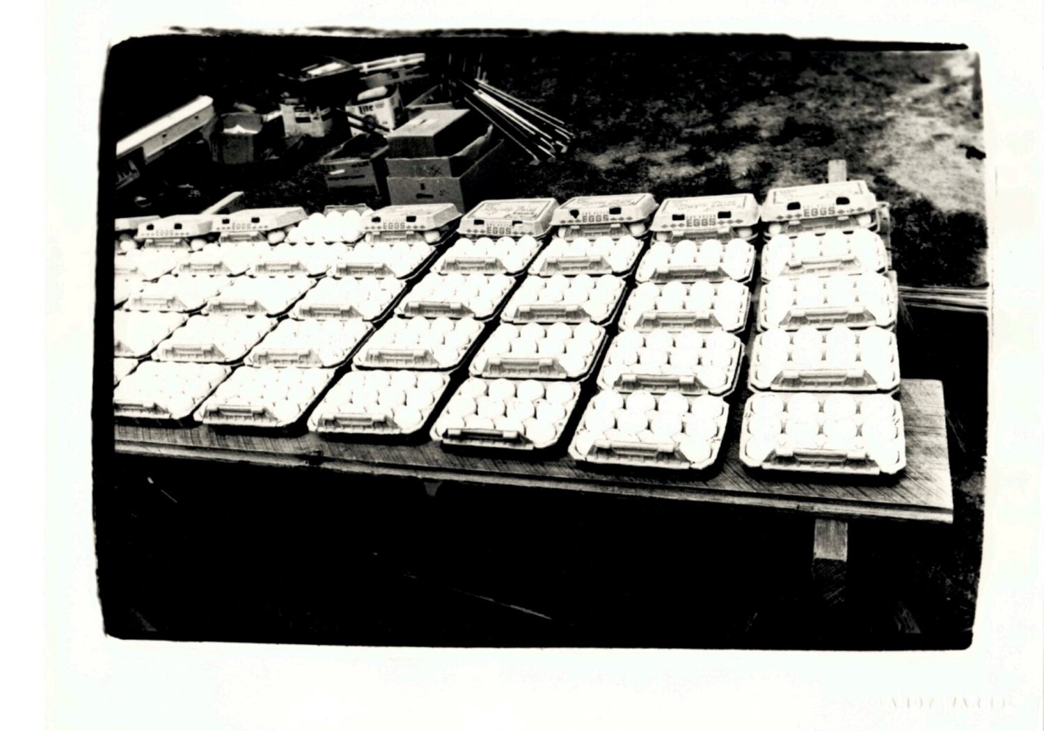 Eggs (Cape Cod, Mashpee Flea Market) Andy Warhol Fotografie zu verkaufen