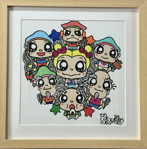 Japanese Seven Lucky Gods von Satoly, Malerei kaufen auf Singulart