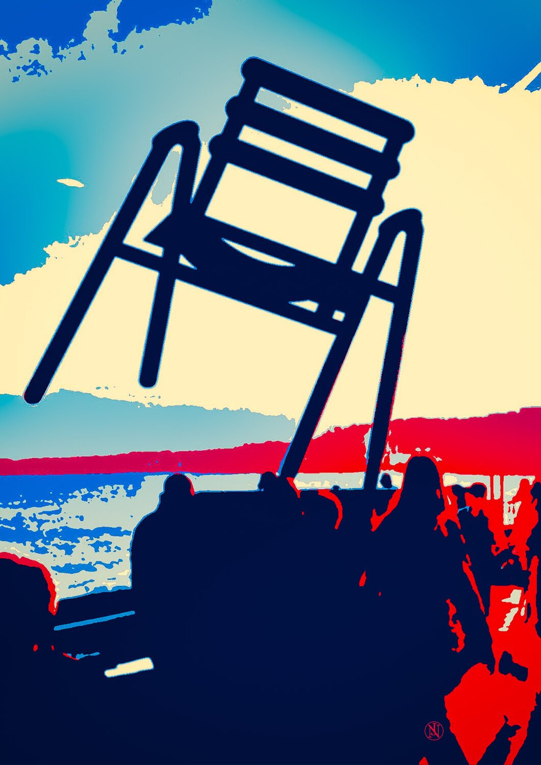 Nizza La chaise bleue Nina Florence Juncker