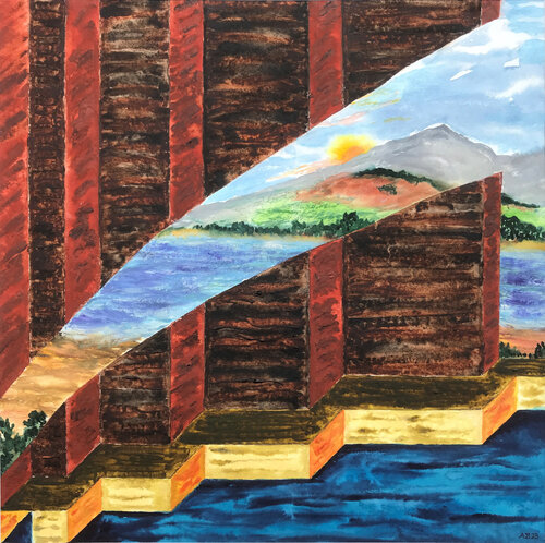 Partielle Horizonterweiterung di Siegmar Ahlvers, Pittura in vendita su Singulart