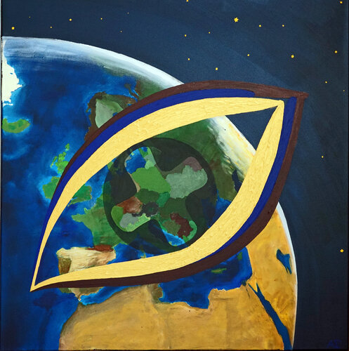 Auge Gottes von Siegmar Ahlvers, Malerei kaufen auf Singulart