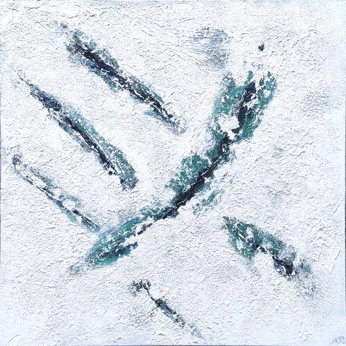 Gletscherspalten van Siegmar Ahlvers, Schilderij te koop op Singulart