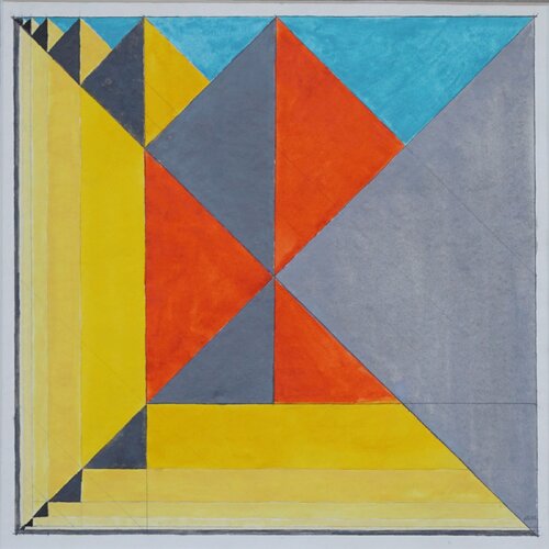 Triangulation 0.3 van Siegmar Ahlvers, Schilderij te koop op Singulart