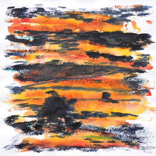 Dämmerung über der Carmargue von Siegmar Ahlvers, Malerei kaufen auf Singulart