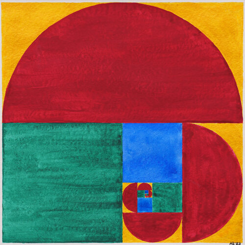 Halbkreisspirale von Siegmar Ahlvers, Malerei kaufen auf Singulart