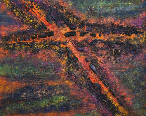 Erdspalten von Siegmar Ahlvers, Malerei kaufen auf Singulart