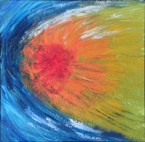 Feuerkomet di Siegmar Ahlvers, Pittura in vendita su Singulart