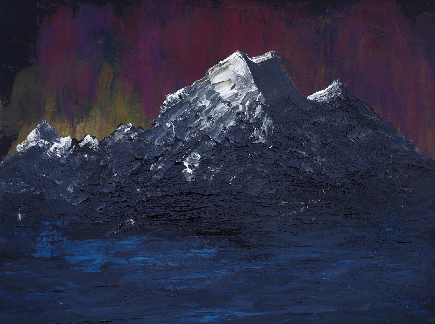 Mt. Cook mit Polarlicht Siegmar Ahlvers Pintura original en venta