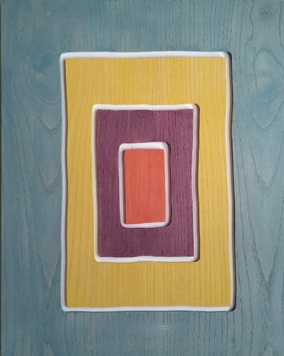 Composizione N. 36, 1/9 "Promenade IV" van Lino Spada, Schilderij te koop op Singulart