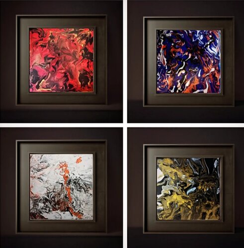 The four elements van Harald Brandl, Schilderij te koop op Singulart