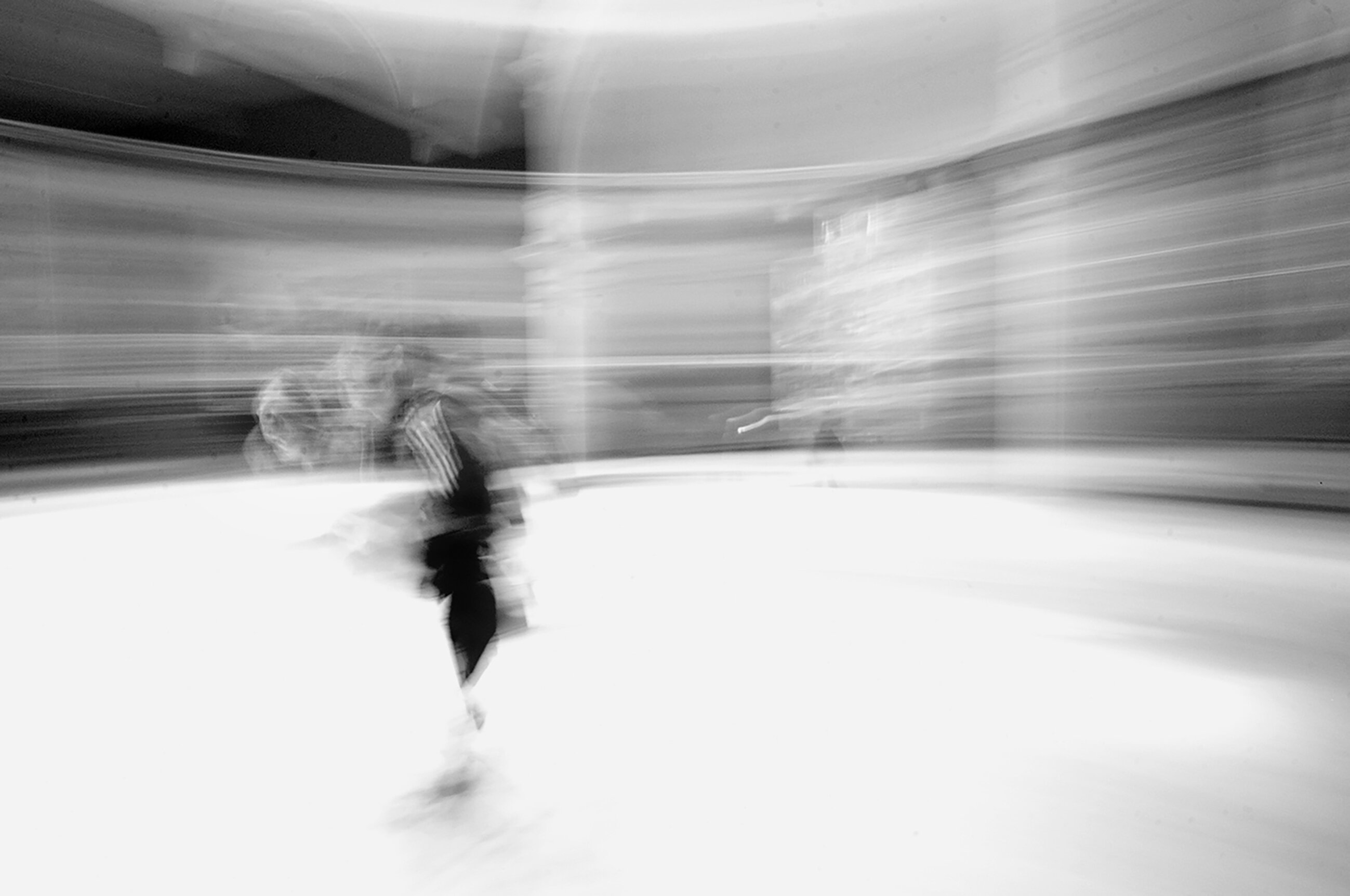 In motion