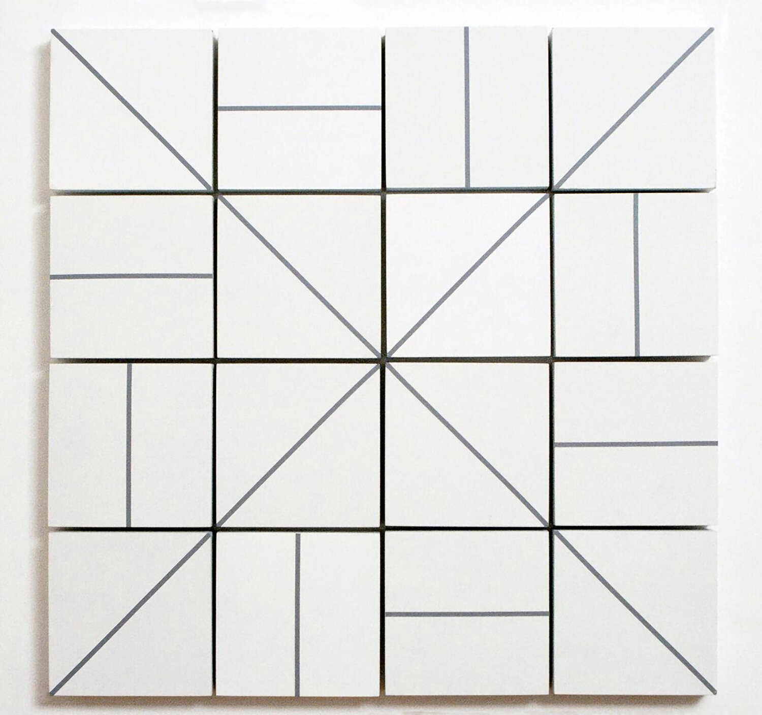 Black and White Geometrics - Natasha Lara Hughes APARTMENT HD Dipinto originale in vendita