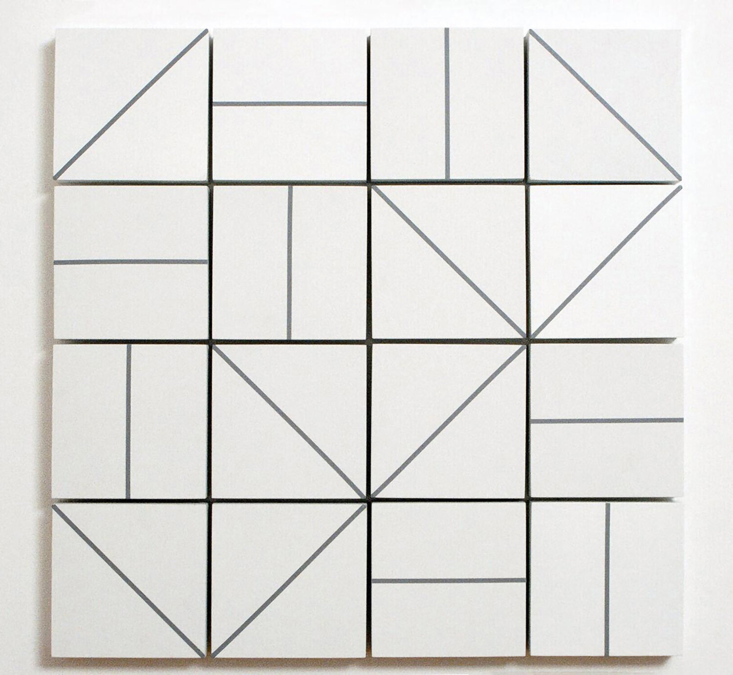 Black and White Geometrics - Natasha Lara Hughes APARTMENT HD Originalgemälde zu verkaufen