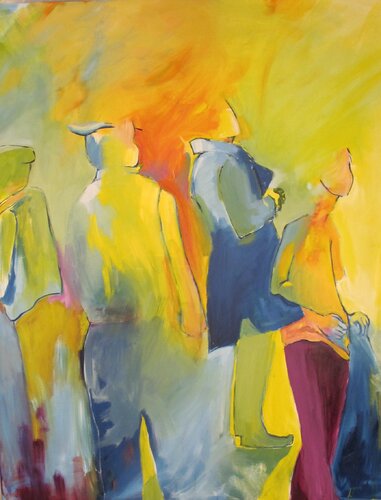 Waiting, Watching And Wishing by Leah Thompson, Painting for Sale on Singulart