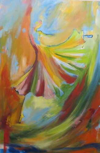 Sienna Dance by Leah Thompson, Painting for Sale on Singulart