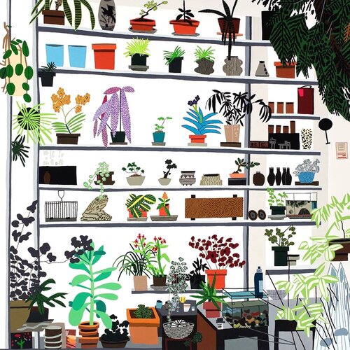 Large Shelf Still Life van Jonas Wood, Afdruk te koop op Singulart