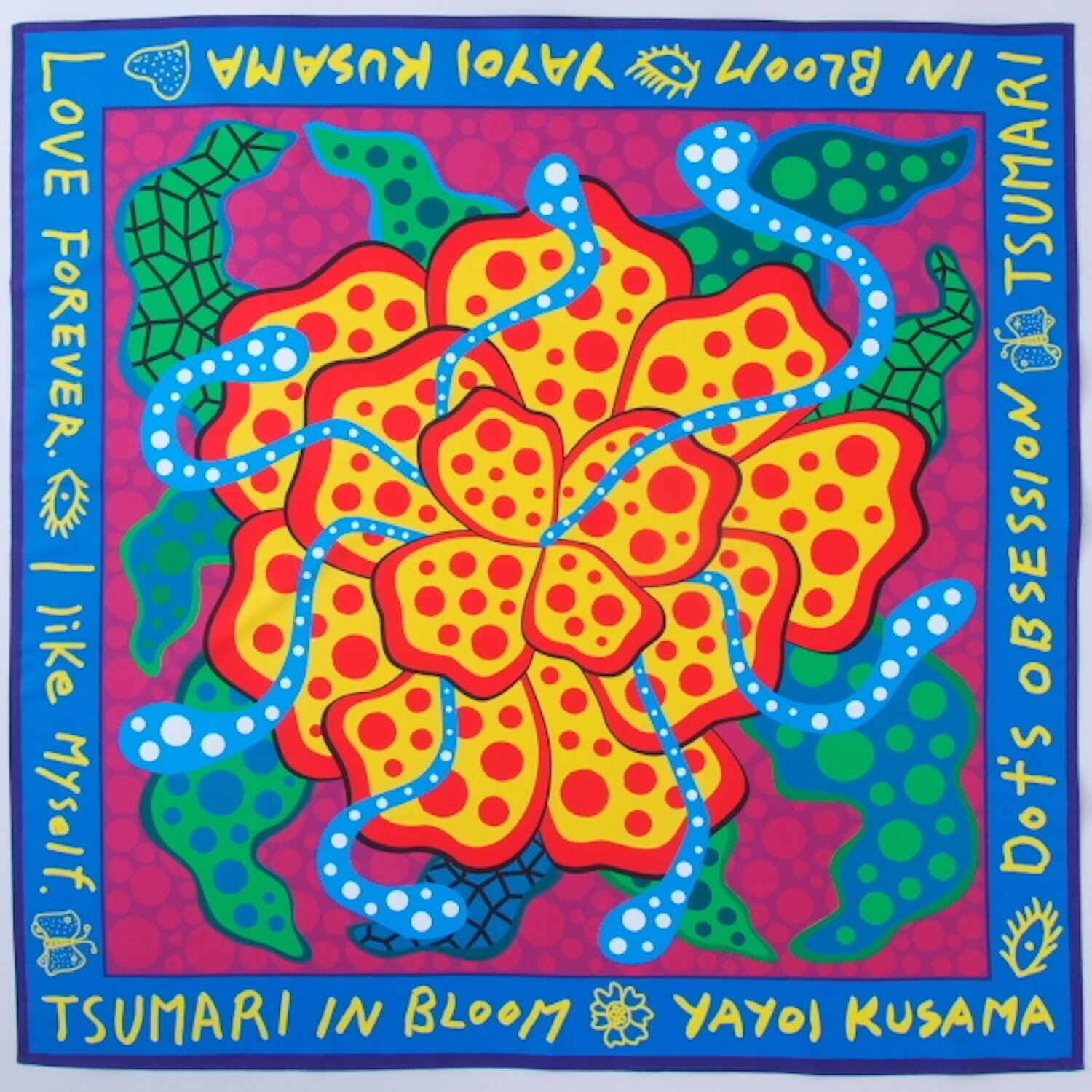 Tsumari in Bloom Wrapping Cloth Yayoi Kusama Stampa in vendita