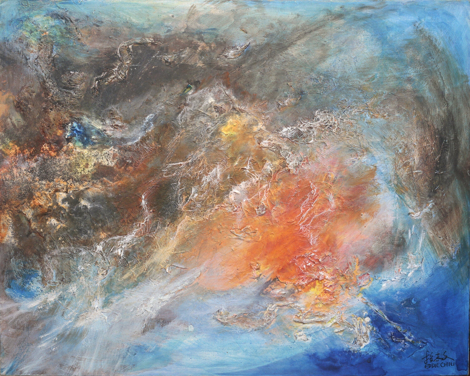 ABSTRACT 13.01 Eddie Chiu Original painting for sale