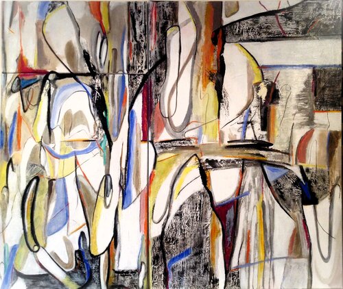 "El color del viento" tríptico de Ana Castro Feijoo, Pintura a la venta en Singulart