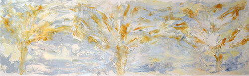 Gold trees von Ana Castro Feijoo, Malerei kaufen auf Singulart