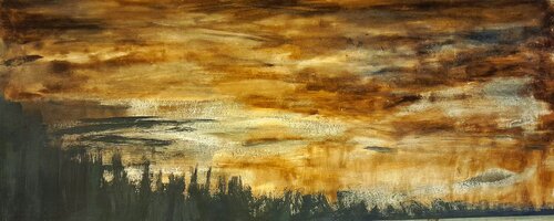 Horizonte I by Ana Castro Feijoo, 회화 for Sale on Singulart