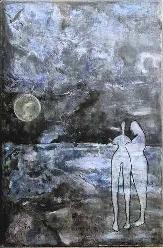 Noche de luna von Ana Castro Feijoo, Malerei kaufen auf Singulart