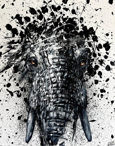 Urban Elephant by SAX, Painting for Sale on Singulart